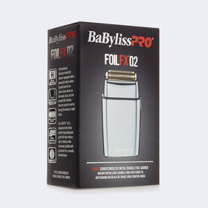 BaBylissPRO® FOILFX02 Cord/cordless Metal Double Foil Shaver, , hi-res